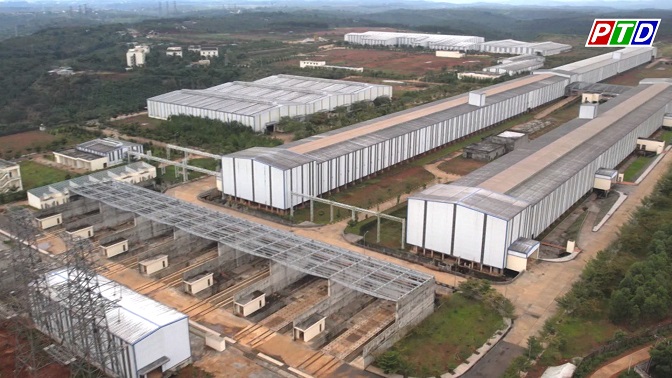 Nhà máy điện phân nhôm Đắk Nông tại Khu công nghiệp Nhân Cơ